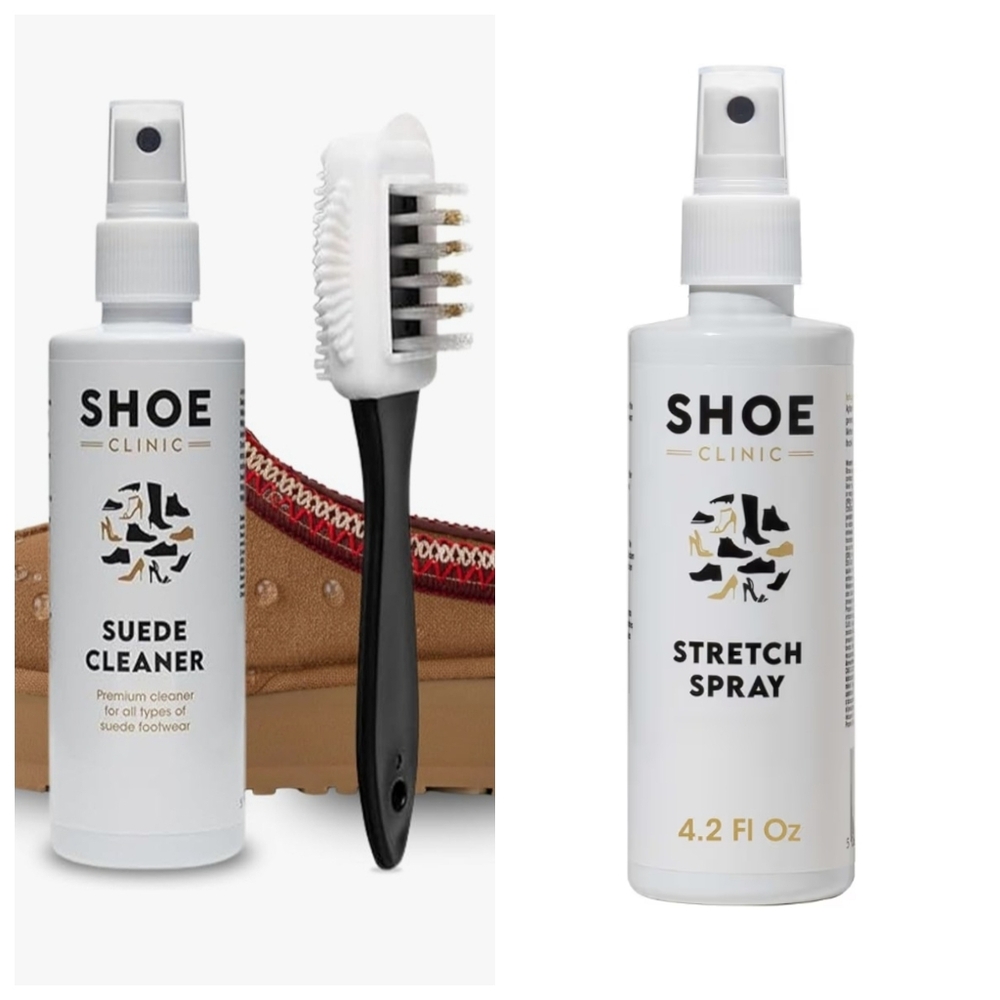 NWT Shoe Clinic Suede Cleaner and Stretch Spray Set